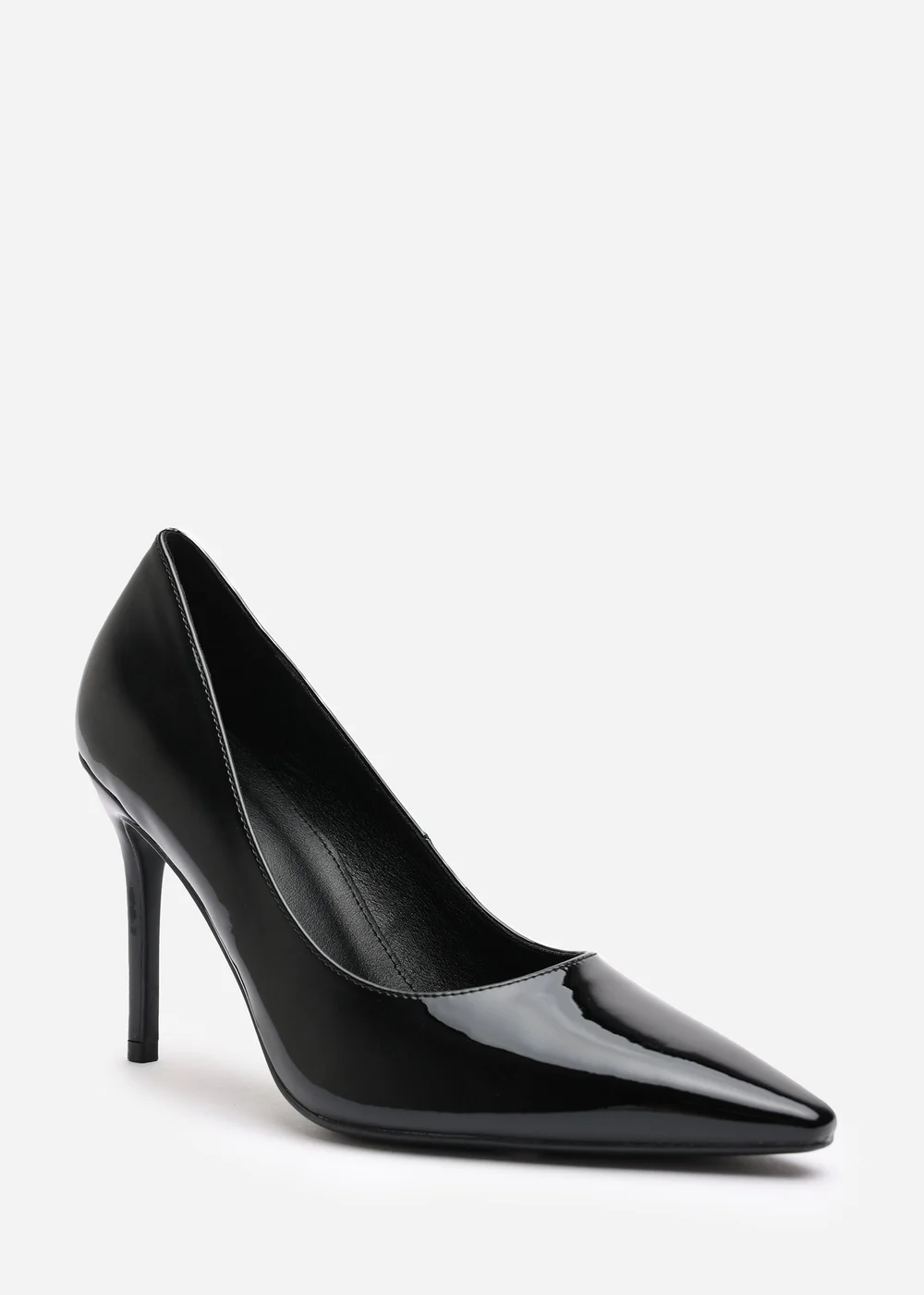 Where's That From Mireille Black Patent Wide-Fit Stiletto Heels - 4 Image 3
