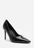 Where's That From Mireille Black Patent Wide-Fit Stiletto Heels - Size 8 Image 3