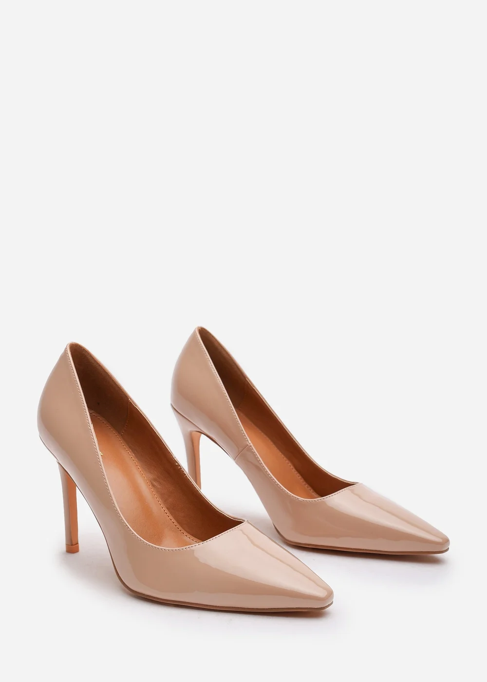 Where's That From Mireille Mocha Patent Wide Fit Stiletto Heels - Size 4 Image 4