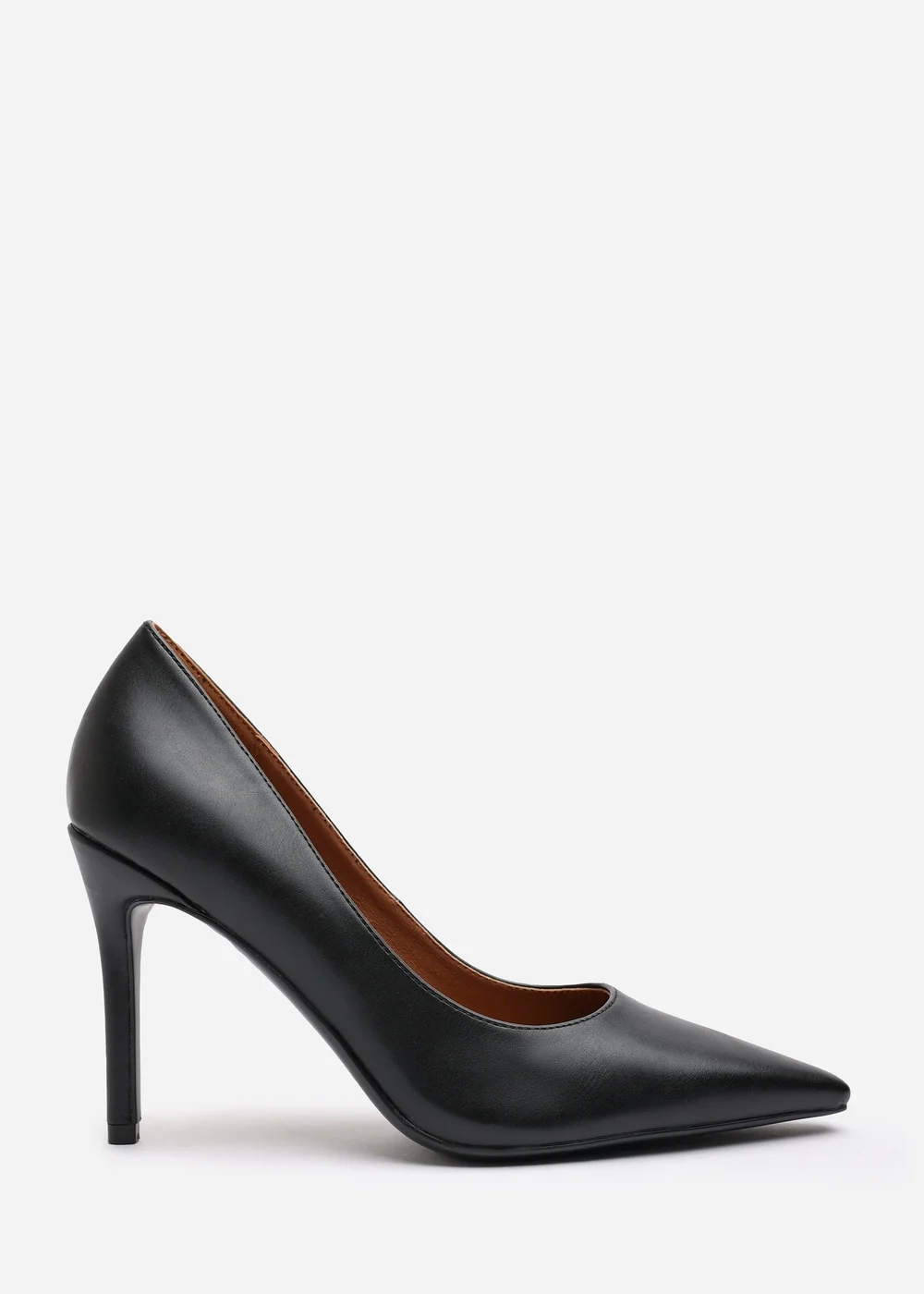 Where's That From Mireille Black PU Stiletto Heels - 7 Image 1