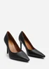 Where's That From Mireille Black PU Stiletto Heels - Size 7 Image 4