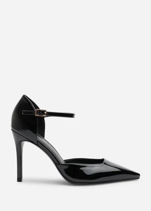 Where's That From Tiana Black Pointed Court Heels - 8 Image 1
