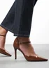 Where's That From Tiana Brown Pointed Court Heels - Size 6 Image 6