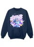 Ada & Ted K-Pop Star Girl Girls Navy Blue Graphic Sweatshirt (3-13 Years) - 12-13 yrs Image 1