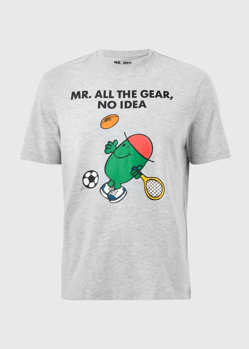 Mr Men Grey Graphic T-Shirt - 2XL Image 4