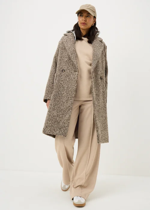 Oatmeal Soft Touch Co-ord Trousers - Size 16 29 leg Image 2