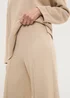Oatmeal Soft Touch Co-ord Trousers - Size 16 29 leg Image 3