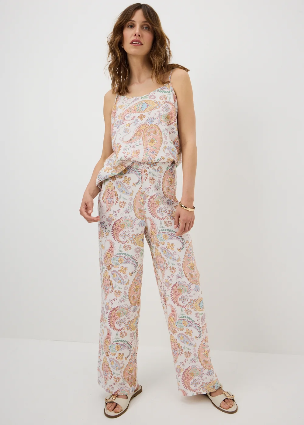 Multicolour Paisley Longlone Cami Top - 8 Image 2
