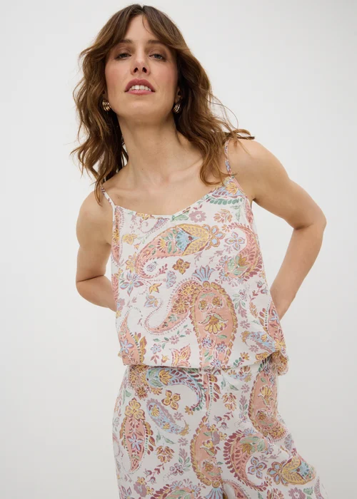 Multicolour Paisley Longlone Cami Top - 8 Image 1