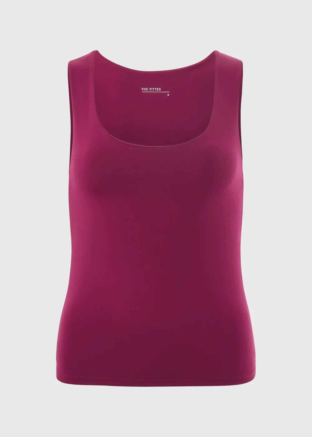 Pink Polyamide Fitted Vest Top - 10 Image 4