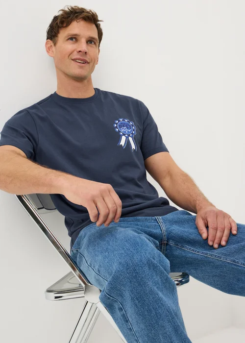 Navy Dad Father's Day T-Shirt - M Image 1