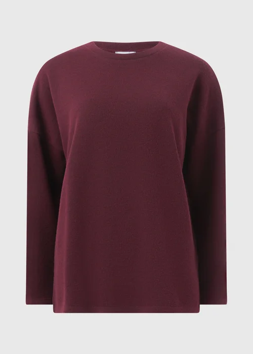 Burgundy Soft Touch Co-Ord Top - Small Image 4