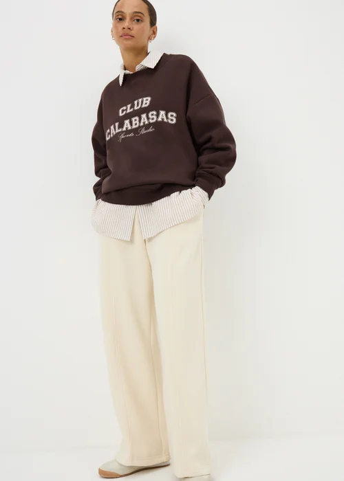 Chocolate Calabasas Graphic Sweatshirt - Small Image 1