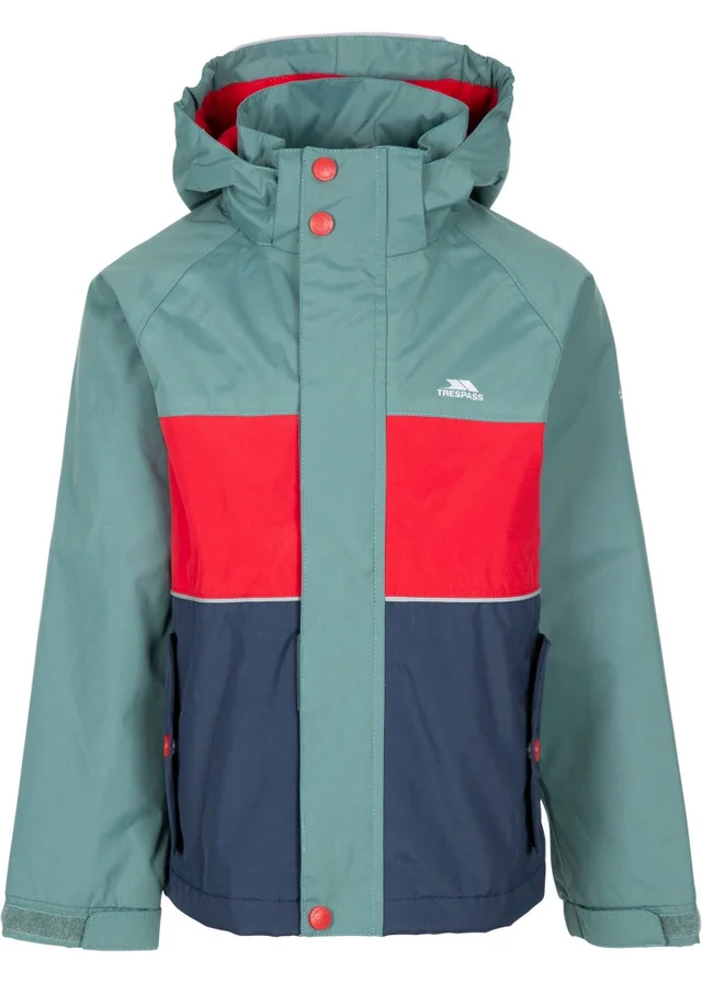 Trespass Kids Green Ocean Waterproof Jacket (9-12yrs)