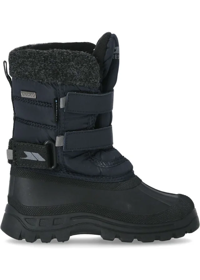 Trespass Boys Navy Kids Strachan II Waterproof Touch Fastening Snow Boots (10 Child-3 Youth UK)