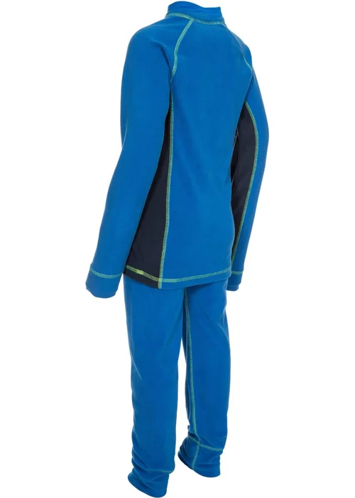 Trespass Kids Dark Blue Bubbles Fleece Top & Bottom Base Layers (2-12yrs) - 11-12 Yrs Image 2