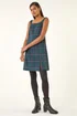 Roman Forest Check Print Pinafore Dress - 14 Image 3