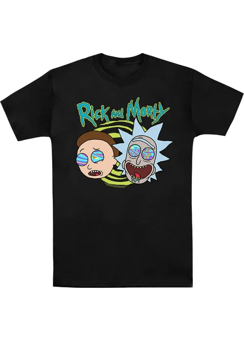 Rick & Morty Black Blown Minds T-Shirt - XXL Image 1