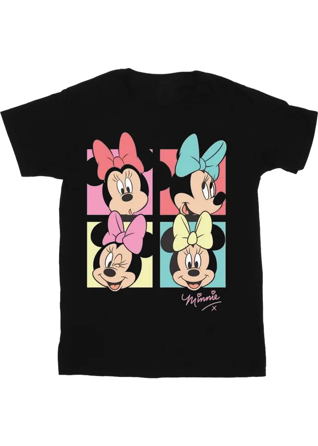 Disney Girls Charcoal Minnie Mouse Bow T-Shirt (3-8yrs)