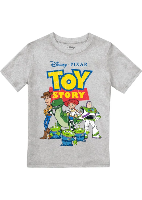 Toy Story Boys Grey Group T-Shirt (3-13yrs) - Age 12-13 Years Image 3