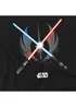 Star Wars Black Crossed Blades T-Shirt - Extra Large Image 3