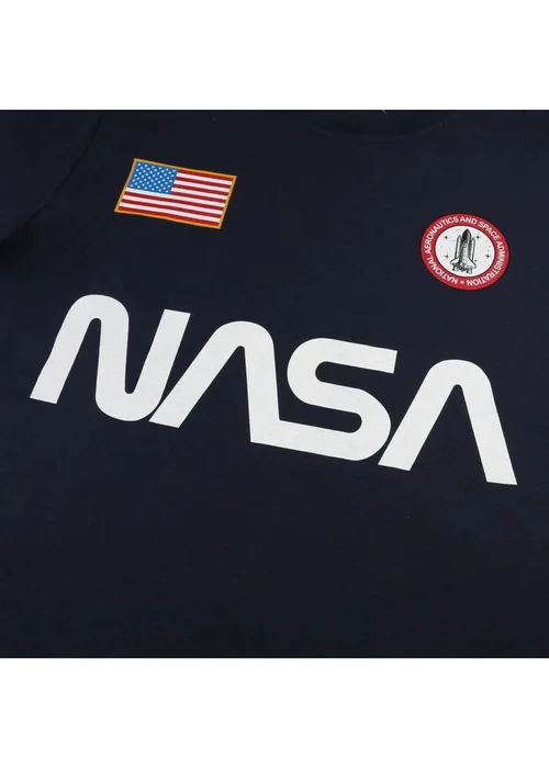 Nasa Navy Badge Cotton T-Shirt - XXL Image 3