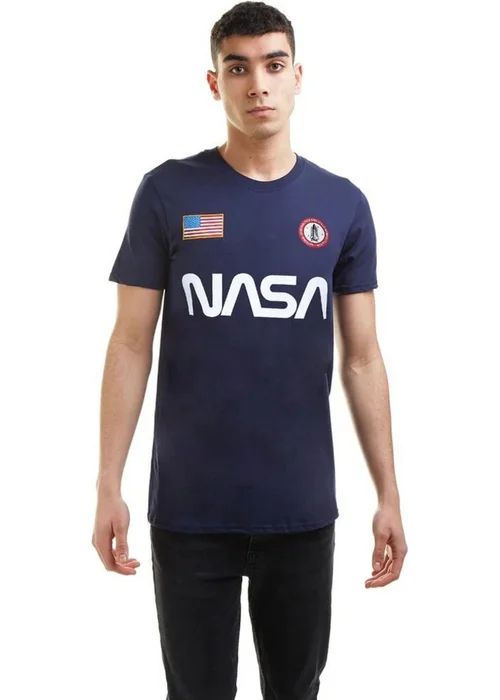 Nasa Navy Badge Cotton T-Shirt - XXL Image 1