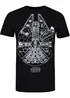 Star Wars Black Millennium Falcon T-Shirt - XXL Image 3