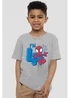 Spiderman Kids Dove Grey Cute Spidey 4th Birthday T-Shirt (3-13yrs) - Age 7-8 Years Image 1