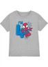 Spiderman Kids Dove Grey Cute Spidey 4th Birthday T-Shirt (3-13yrs) - Age 7-8 Years Image 4