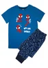Ada & Ted Marvel Do The Spidey Boys Blue Graphic Pyjamas (3-8 Years) - Age 4-5 Years Image 1