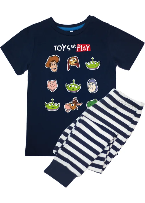 Ada & Ted Disney Toy Story Play Boys Navy Graphic Pyjamas (3-8 Years) - Age 5-6 Years Image 1