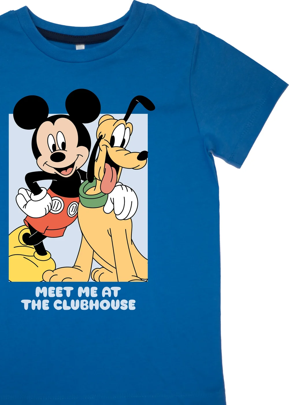 Ada & Ted Disney Mickey Mouse Meet Me Boys Blue Graphic Pyjamas (3-8 Years) - 6-7 Yrs Image 2