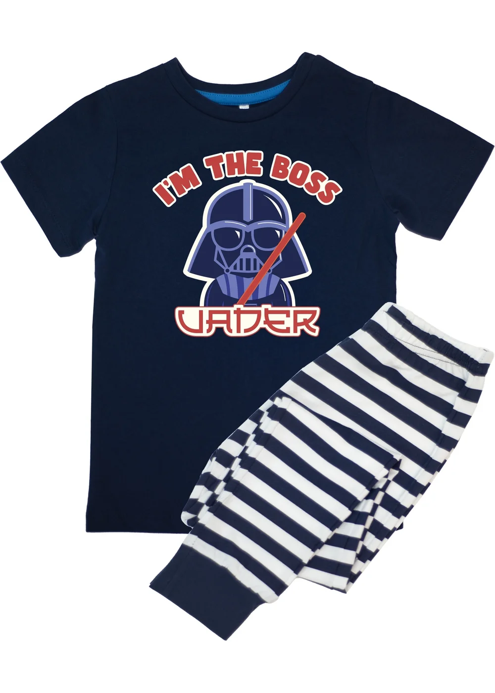 Ada & Ted Star Wars I'm The Boss Boys Navy Graphic Pyjamas (3-8 Years) - Age 4-5 Years Image 1