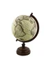 Harvey Makin Globe Metal & Brown Wooden Base - One Size Image 1