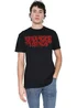 Stranger Things Black 5 Dripping Logo T-Shirt - Large Image 1