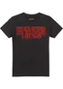Stranger Things Black 5 Dripping Logo T-Shirt - Large Image 5