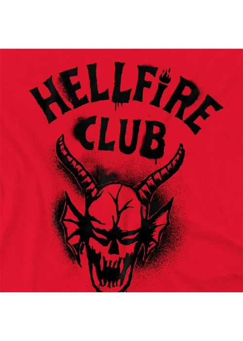 Stranger Things Red 5 Hellfire Spray Logo T-Shirt - 4XL Image 3