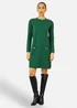 Yumi Green Knitted Tunic Dress With Gold Hardware Details - L Image 1
