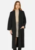 Yumi Black Knitted Maxi Cardigan With Pockets - Medium Image 3