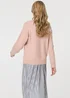 Izabel London Pink Sparkly Floral Detail Relaxed Jumper - 12 Image 4