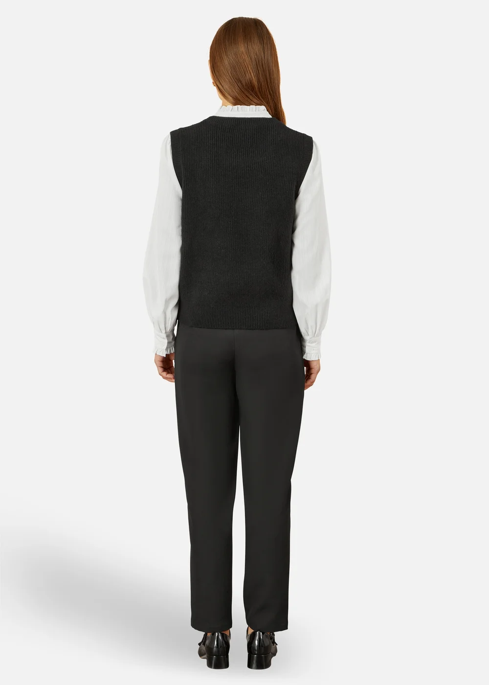 Yumi Black Tailored Cigarette Trouser - 12 Image 2