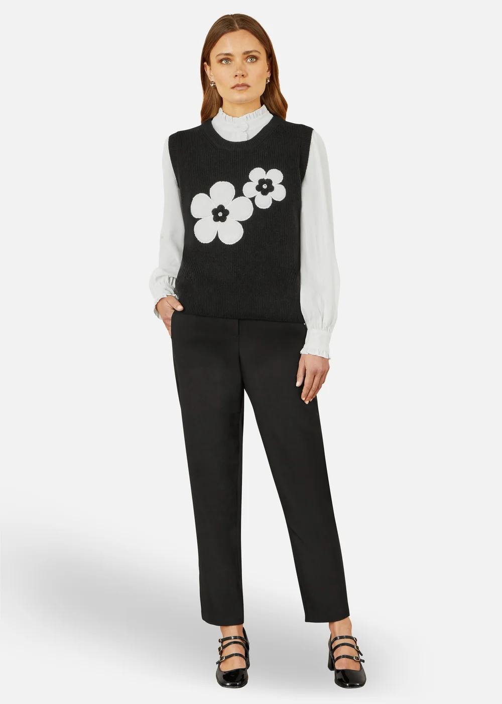 Yumi Black Tailored Cigarette Trouser - 12 Image 1
