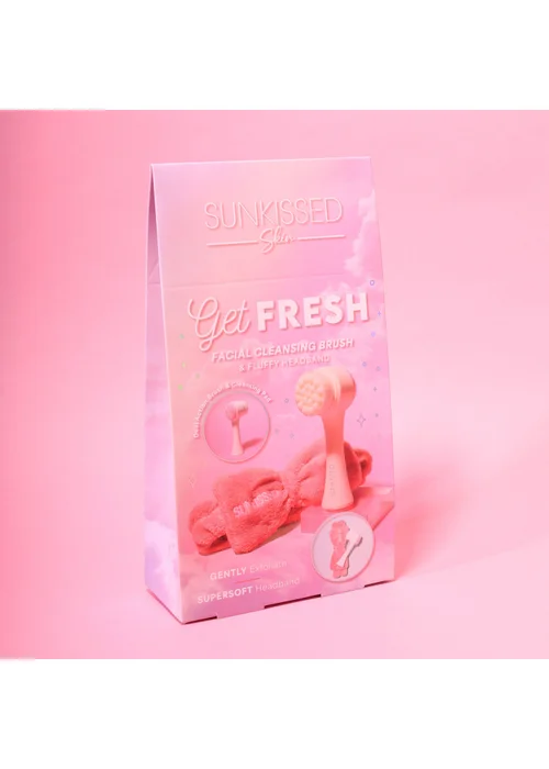 Sunkissed Brush & Headband Set Fluffy Headband Facial Cleaning Brush - One Size Image 3