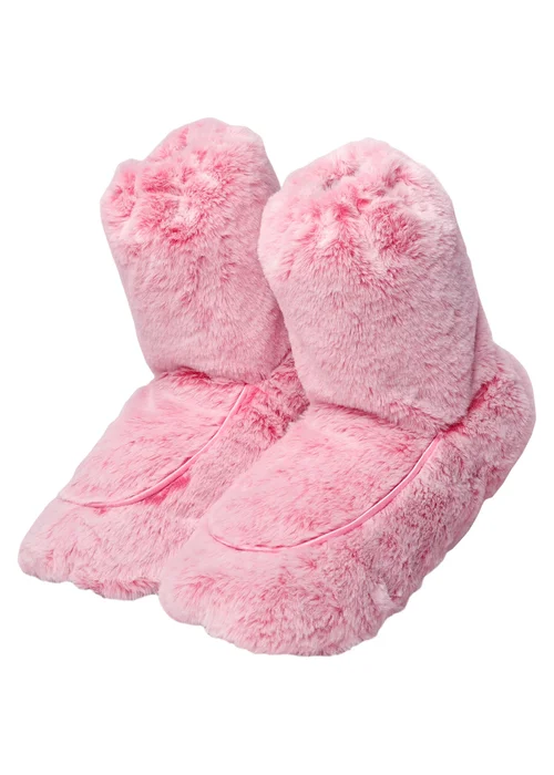 Kind Edit Co Utopia Super Fluffy Heatable Slippers Lavender Scented - One Size Image 2
