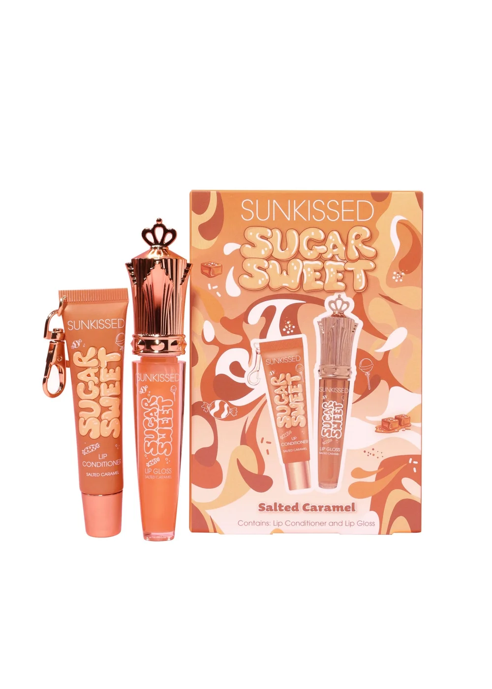 Sunkissed Sugar Sweet Lip Conditioner & Lip Gloss Duo Salted Caramel - One Size Image 1