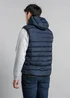 Tokyo Laundry Navy Hooded Padded Zip-Up Gilet - L Image 2