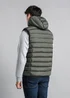 Tokyo Laundry Khaki Hooded Padded Zip-Up Gilet - L Image 2