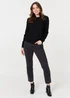 Izabel London Black Chevron Soft Knit Long Sleeve Jumper - 8 Image 4
