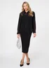Izabel London Black Floral Lace Semi Sheer Long Sleeve Shirt - 8 Image 4